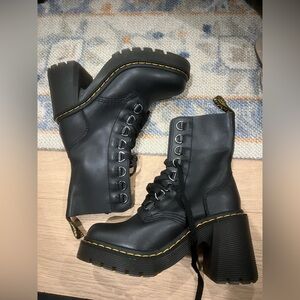 Dr. Martens Black Lace Up Women's Boots